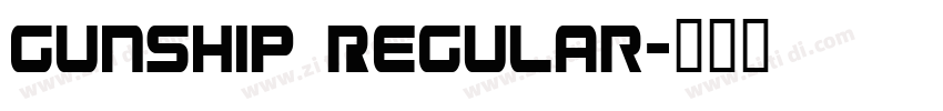 Gunship Regular字体转换